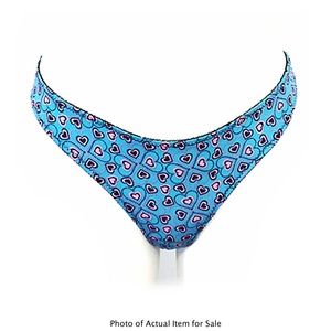 DOLLHOUSE Blue & Pink Heart Peek-A-Boo Thongs